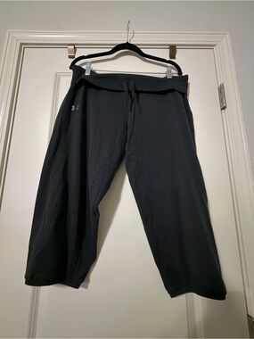 Under Armour Black Women's Track Joggers with Drawstring Waist